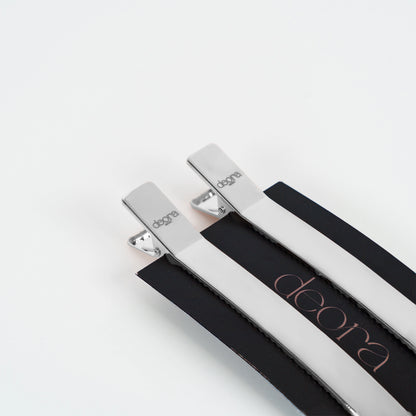 Deora Luxe Stainless Steel Bar Clips – Set of 2